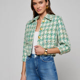 L'AGENCE - Jia Houndstooth Tweed Jacket