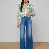 L'AGENCE - Jia Houndstooth Tweed Jacket