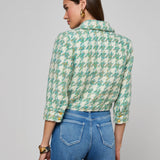 L'AGENCE - Jia Houndstooth Tweed Jacket