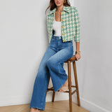 L'AGENCE - Jia Houndstooth Tweed Jacket