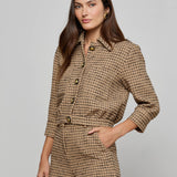 L'AGENCE - Jia Cropped Tweed Jacket