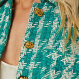 L'AGENCE - Jia Houndstooth Tweed Jacket