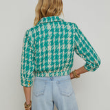 L'AGENCE - Jia Houndstooth Tweed Jacket