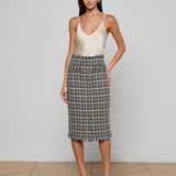 L'AGENCE - Tai Tweed Midi Skirt