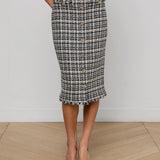 L'AGENCE - Tai Tweed Midi Skirt