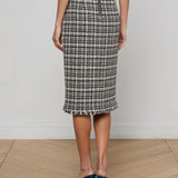 L'AGENCE - Tai Tweed Midi Skirt