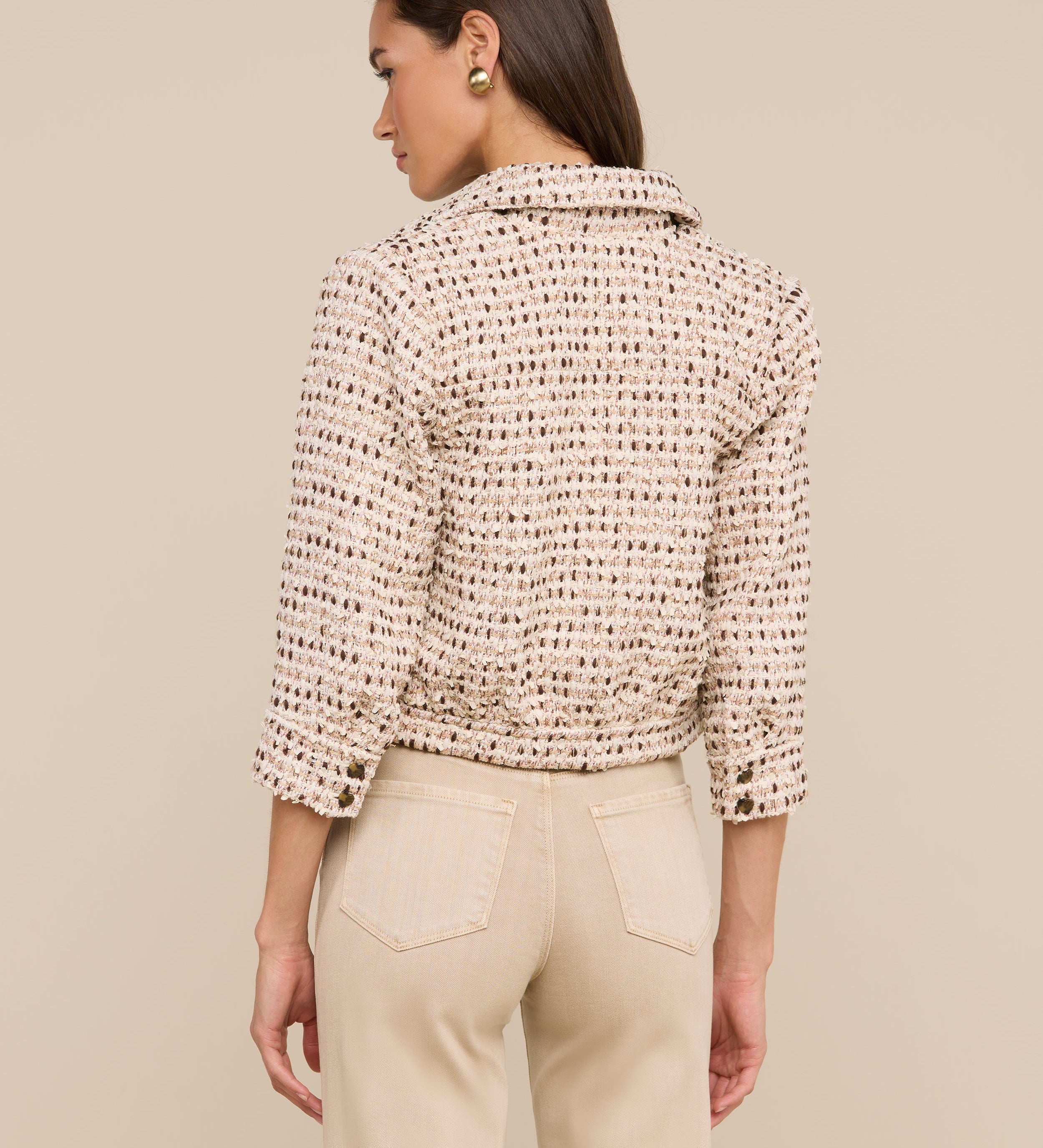L'AGENCE - Jia Cropped Tweed Jacket