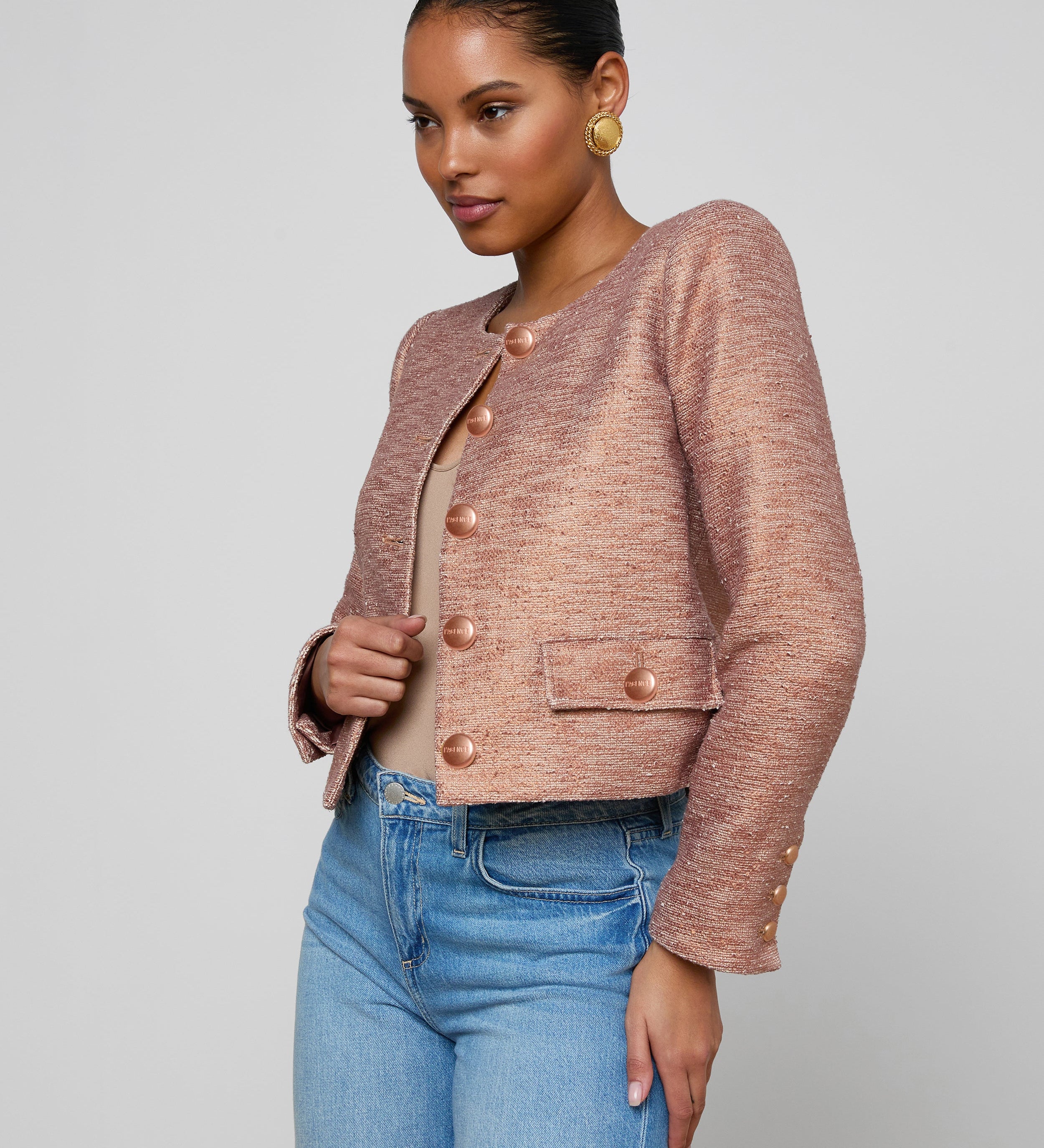 L'AGENCE - Zell Tweed Jacket
