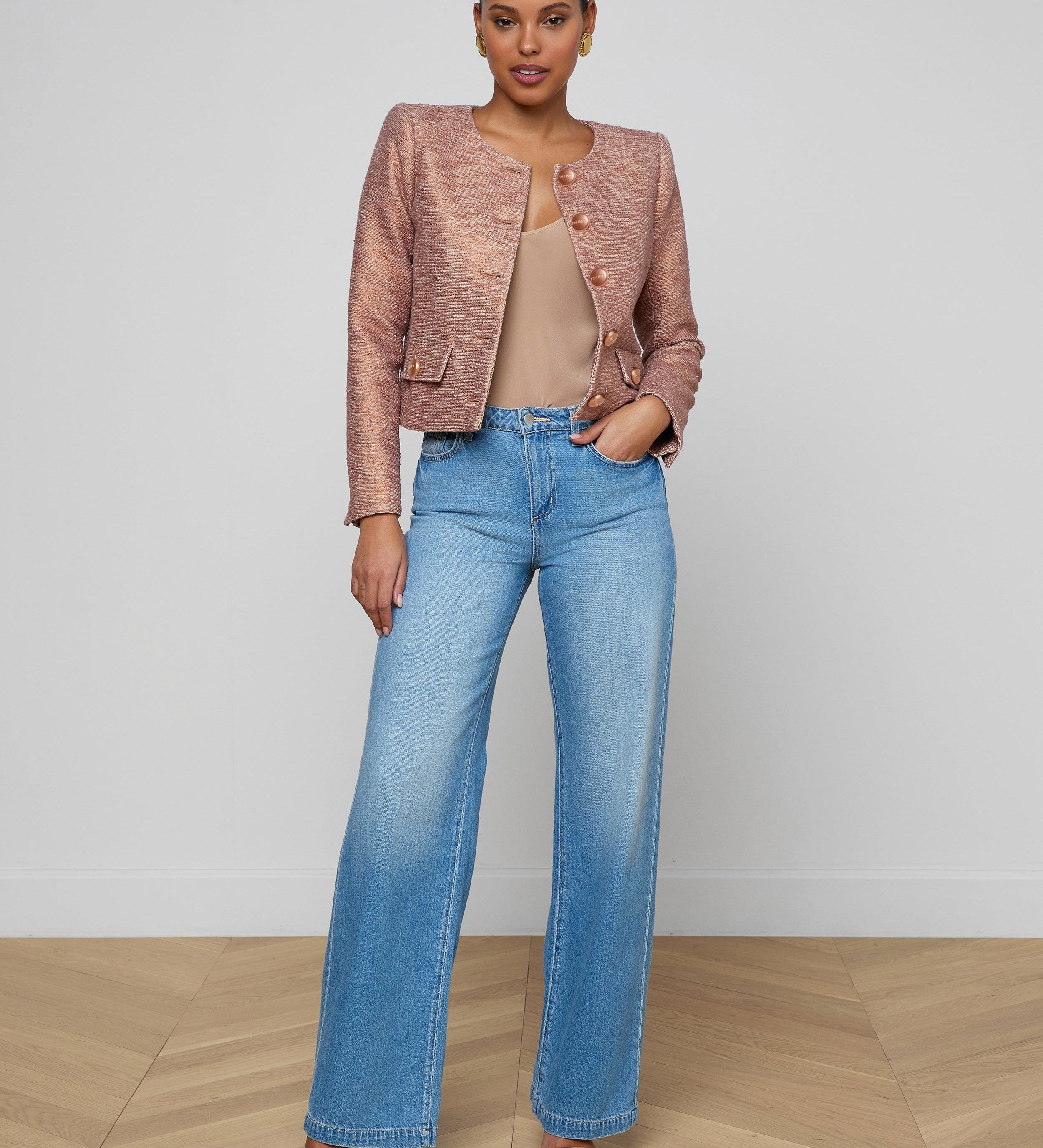 L'AGENCE - Zell Tweed Jacket