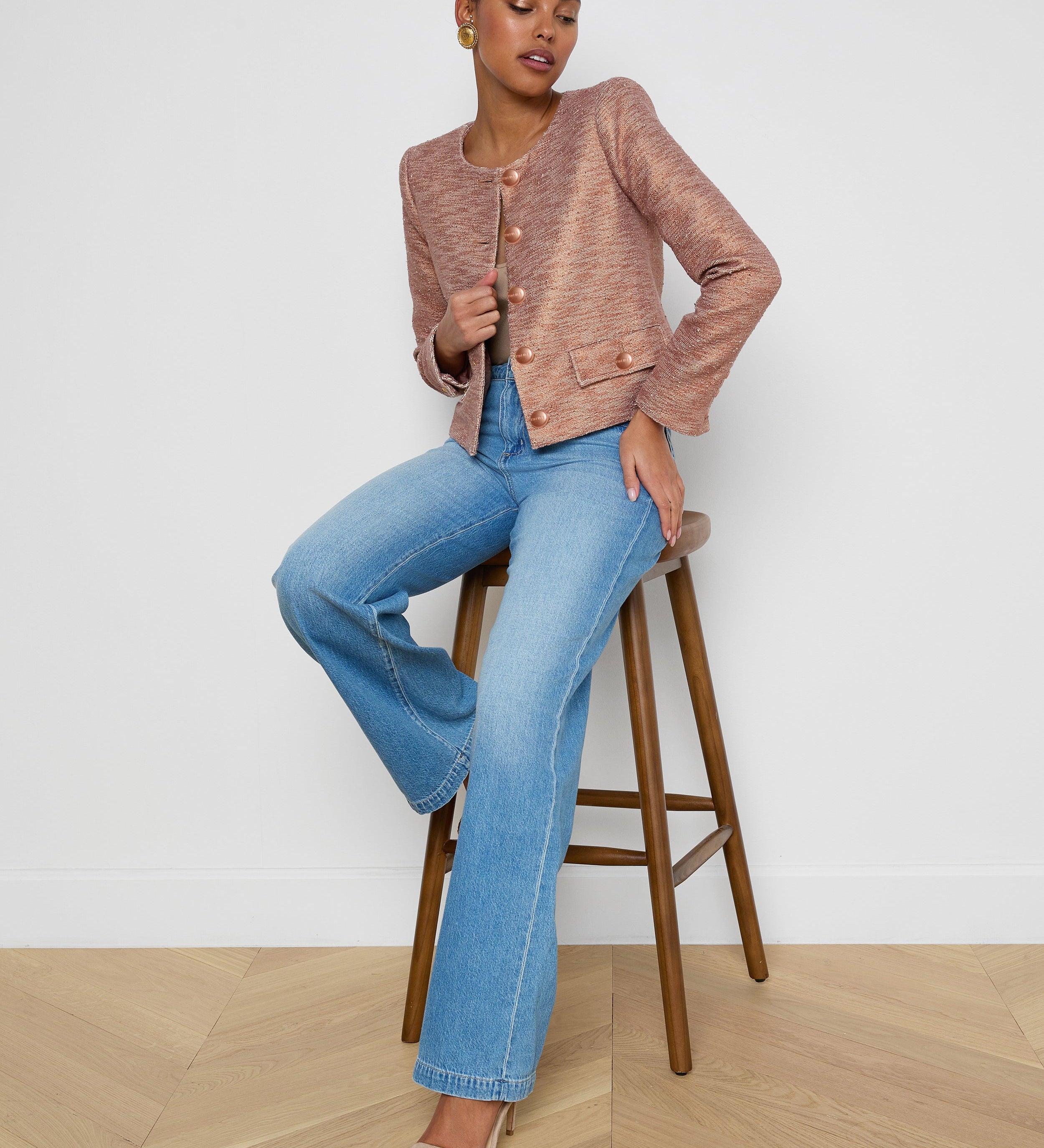 L'AGENCE - Zell Tweed Jacket
