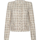 L'AGENCE - Zell Houndstooth Tweed Jacket