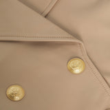L'AGENCE - Kento Cropped Leather Trench Coat