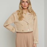L'AGENCE - Kento Cropped Trench Coat