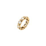 Dorsey - PETITE RHEN ROUND - CUT RING IN MOISSANITE, 18K GOLD VERMEIL
