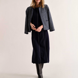 Cartolina - Rain Midi Dress - Dark Navy