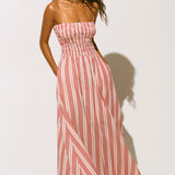 Faithfull - Lida Maxi Dress Cherry Stripe
