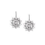 Dorsey - GWEN, LAB WHITE SAPPHIRE SILVER DROP EARRINGS