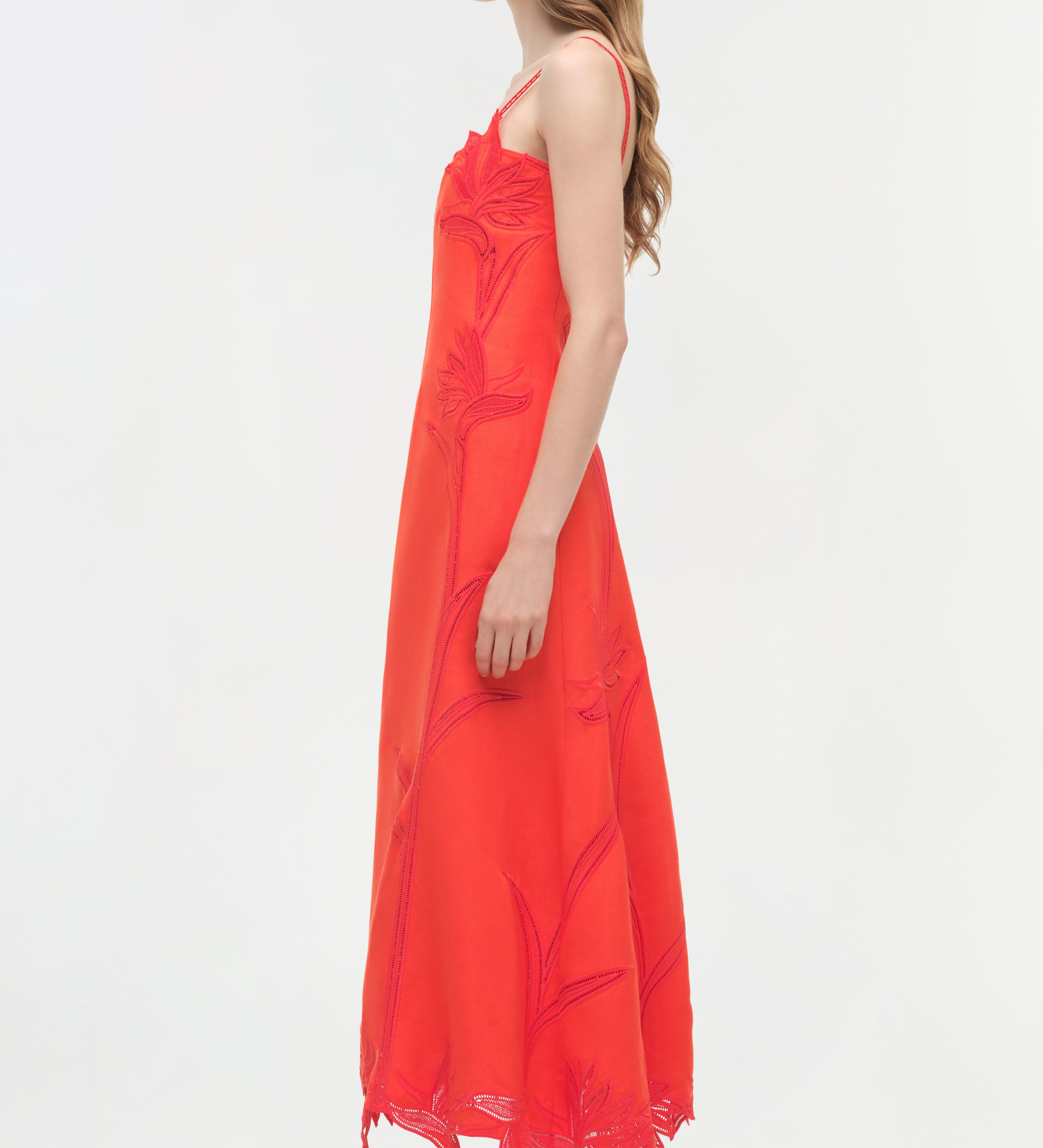 Simkhai - Ellery Embroidered Bustier Midi Dress