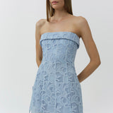 Simkhai - Rennis Embroidered Organza Bustier Gown