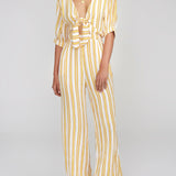 Faithfull - Azure Stripe Print Sun Matese Jumpsuit  - Final Sale