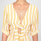 Faithfull - Azure Stripe Print Sun Matese Jumpsuit  - Final Sale
