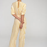 Faithfull - Azure Stripe Print Sun Matese Jumpsuit  - Final Sale