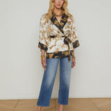 L'AGENCE - Hinata Satin Wrap Jacket