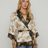 L'AGENCE - Hinata Satin Wrap Jacket