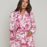 L'AGENCE - Jordana Satin Wrap Blazer