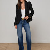 L'AGENCE - Kaisley Frayed Trim Blazer