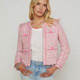 L'AGENCE - Niko Sequin Tweed Jacket