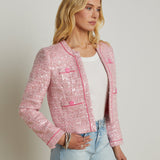 L'AGENCE - Niko Sequin Tweed Jacket