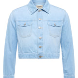 L'AGENCE - Koda Cropped Chambray Jacket