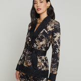 L'AGENCE - Jordana Satin Wrap Blazer