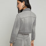L'AGENCE - Koda Cropped Denim Jacket