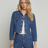 L'AGENCE - Koda Cropped Denim Jacket