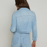 L'AGENCE - Koda Cropped Chambray Jacket