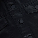 L'AGENCE - Koda Coated Cropped Denim Jacket