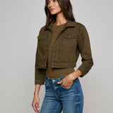 L'AGENCE - Koda Cropped Denim Jacket