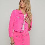 L'AGENCE - Koda Cropped Denim Jacket