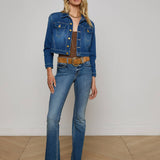 L'AGENCE - Koda Cropped Denim Jacket