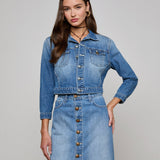 L'AGENCE - Koda Cropped Denim Jacket