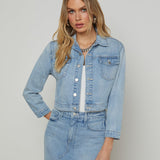 L'AGENCE - Koda Cropped Denim Jacket