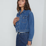 L'AGENCE - Koda Cropped Denim Jacket