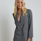 L'AGENCE - Aimee Pinstriped Blazer