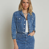 L'AGENCE - Koda Cropped Denim Jacket