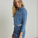 L'AGENCE - Koda Cropped Denim Jacket
