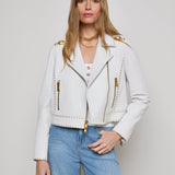 L'AGENCE - Aelin Studded Leather Jacket
