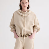 TWP - Pull Me Over Hoodie in Sandshell Denim