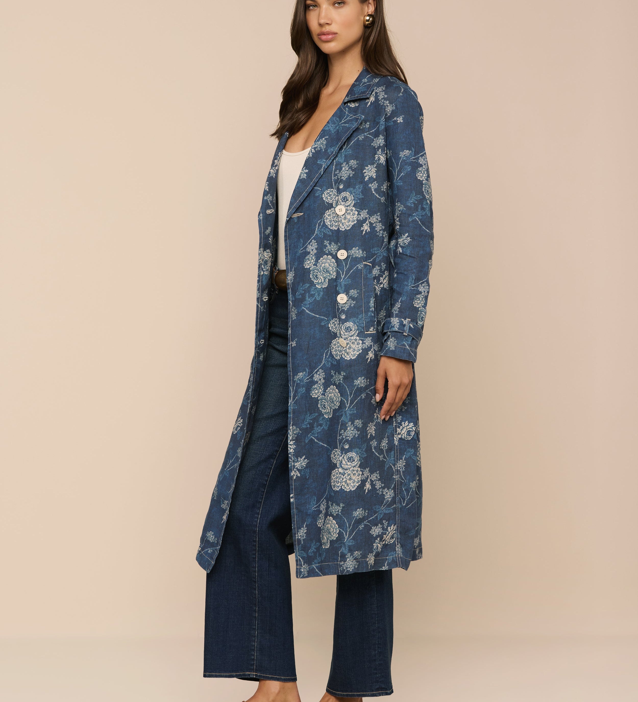 L'AGENCE - Bradley Linen Trench Coat